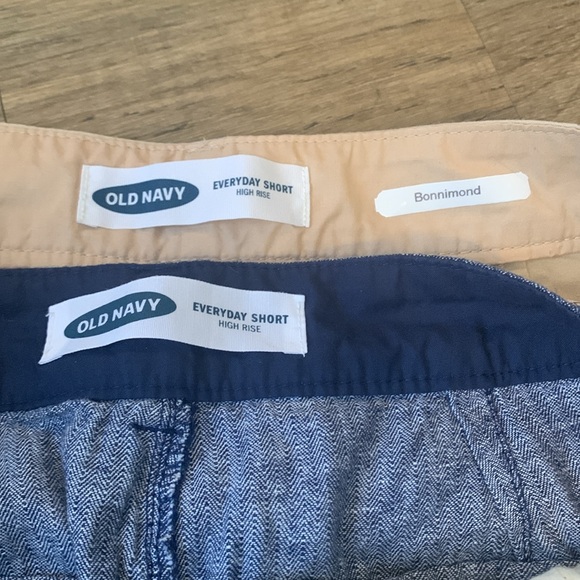 Old Navy Khaki/Blue Everyday Short Bonnimond Shorts Bundle GUC 6 - Picture 5 of 13
